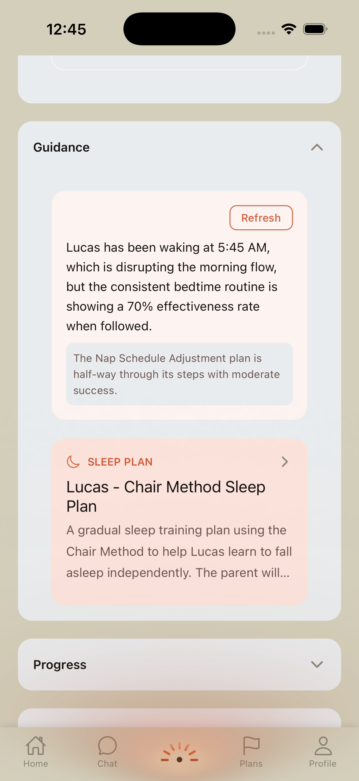 Dormie sleep intelligence showing personalized sleep guidance